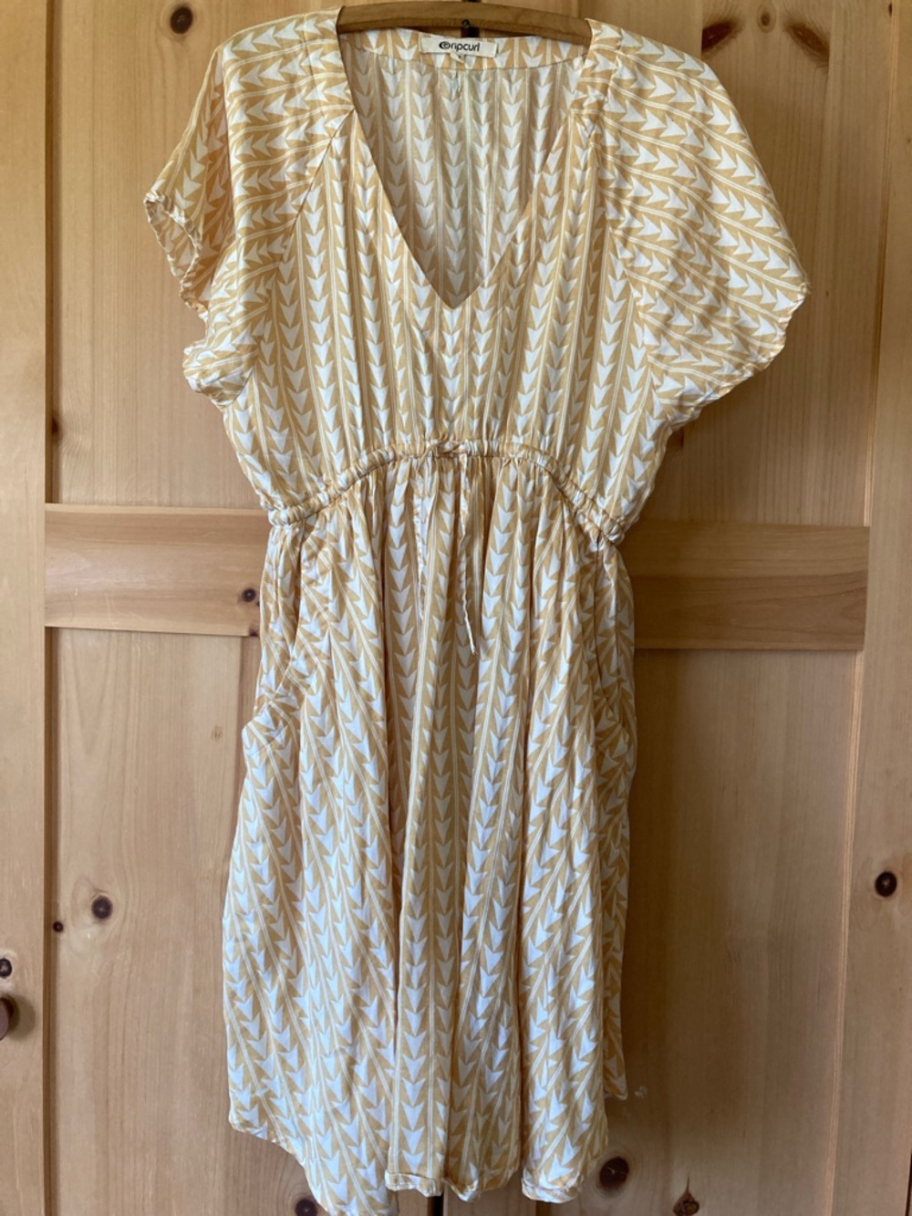 Rip Curl Yellow Pattern Dress